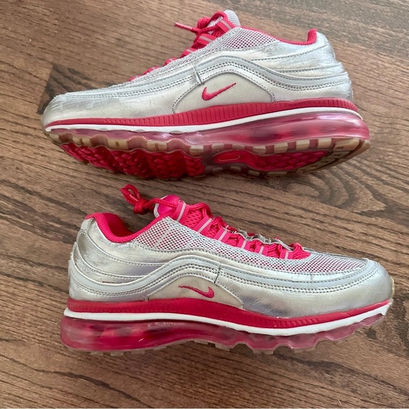 Women’s Pink & Silver Nike Air Max 24-7 Size 9.5 - Picture 5 of 12